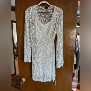 Nasty Gal Sequin Wrap Dress - Size 12